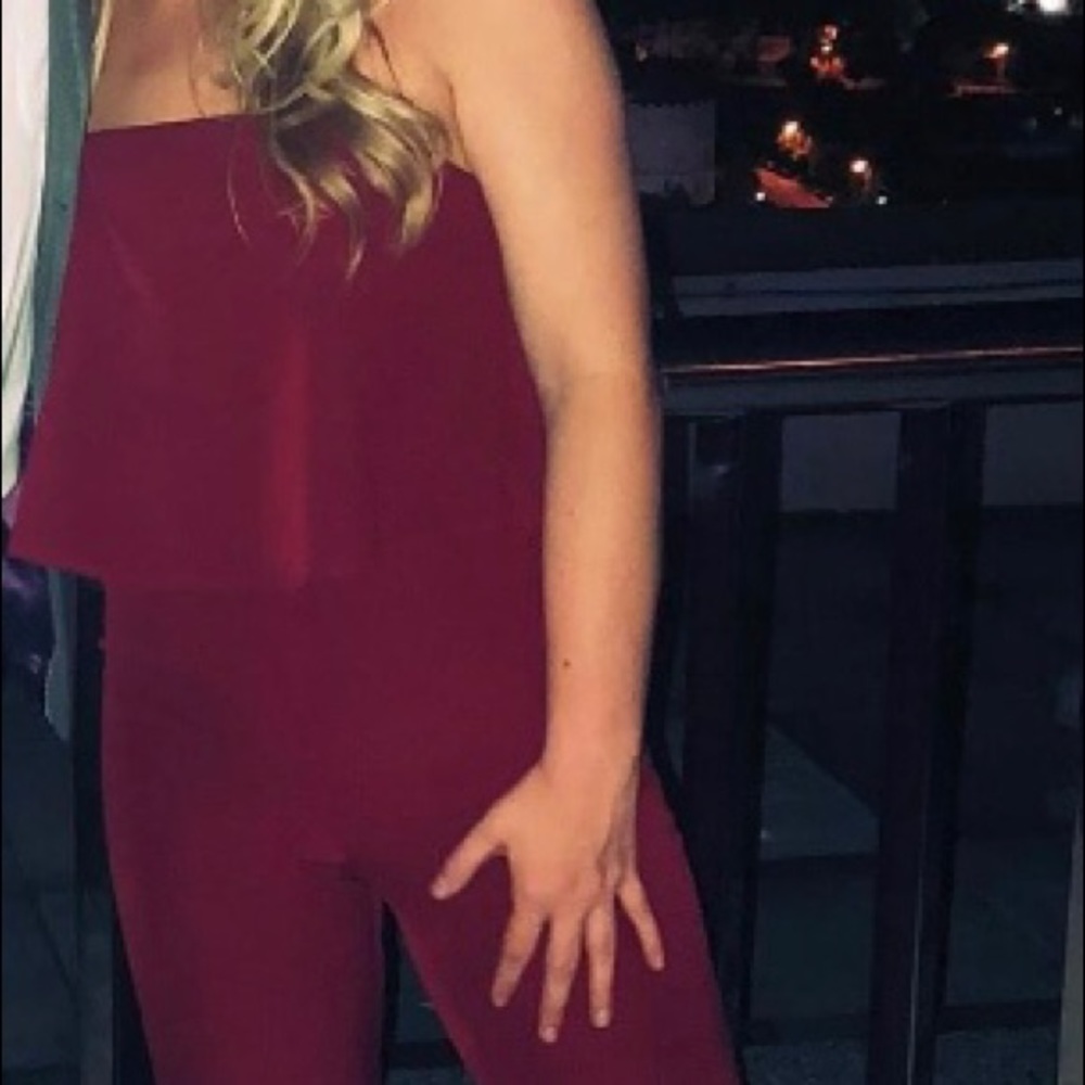 Burgundy Jumpsuit